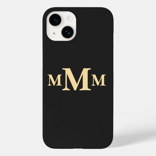 Coques Case-Mate iPhone Lettre personnalisée "M" Modèle Monogramme (Verso)