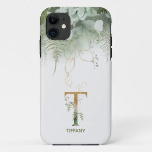 Case-Mate iPhone Case Lettre T Fern et Coque-coque iphone Succulent