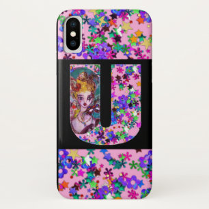 COQUES POUR iPhone LETTRE U MONOGRAMME DE MASQUÉRADE VALENTINE VÉNÉTI