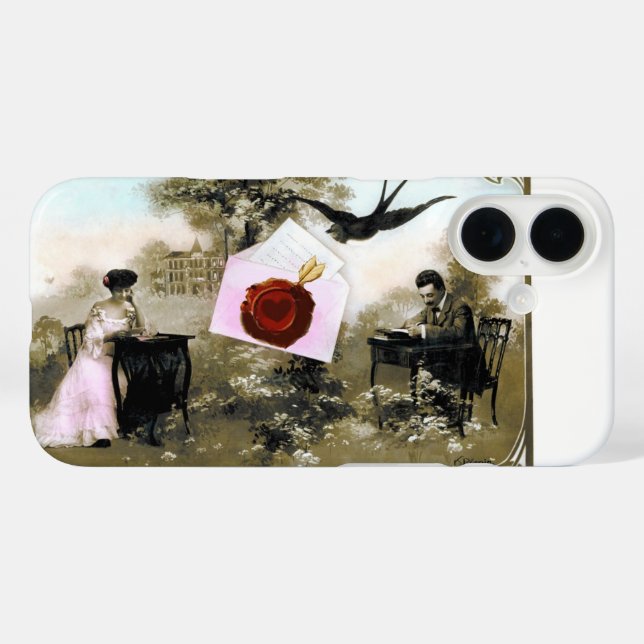 COQUES Case-Mate iPhone LETTRE VALENTINE ROMANTIQUE, SCEAU DE CIRE ROUGE (Verso (horizontal))