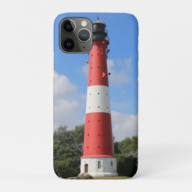 Coques Case-Mate iPhone Leuchtturm auf Insel Pellworm im Sommer (Dos)