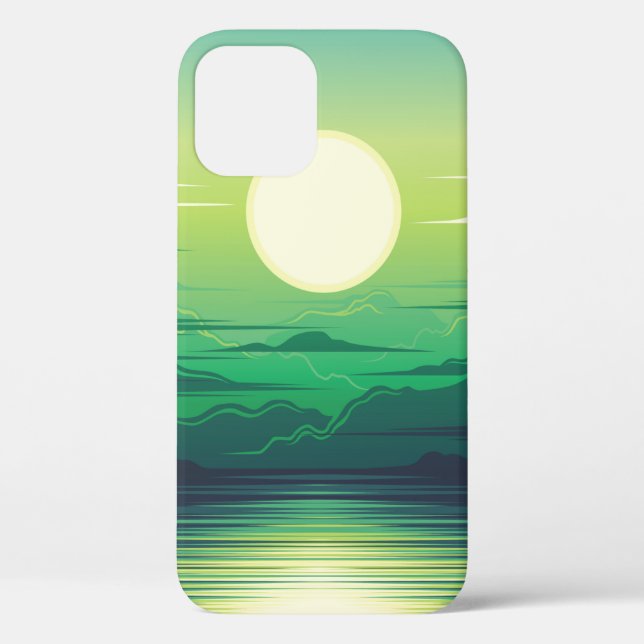 Coques Case-Mate iPhone Lever de soleil dans la mer habillage d'illustrati (Verso)