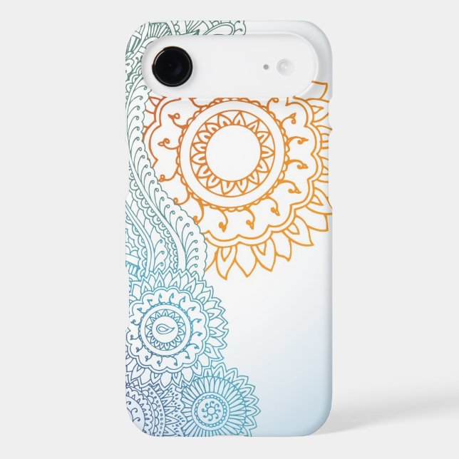 Coques Case-Mate iPhone Lever de soleil détaillé d'abrégé sur henné (Verso)