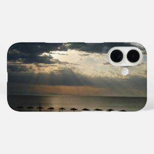 Coques iPhone 16 Lever de soleil sur la plage en Grèce Paysage mari