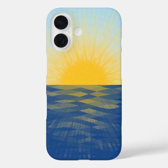 Coques Case-Mate iPhone Lever de soleil sur l'océan Nouveaux débuts (Verso)
