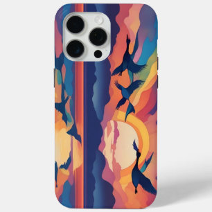 Coque iPhone 15 Pro Max Lever du soleil des oies