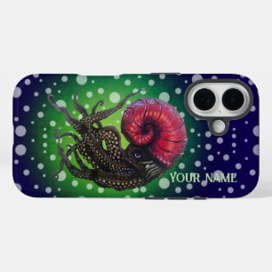 Coque Pour iPhone 16 Leviathine océanique du Nautilus rouge