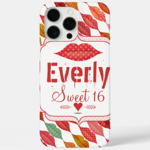 iPhone 16 Pro Max Case Lèvres Mme Hipster Vintage Retro Bride
