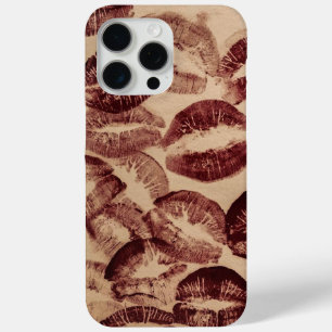 Coque iPhone 15 Pro Max lèvres rouge rouge rouge rouge lèvres marque girly