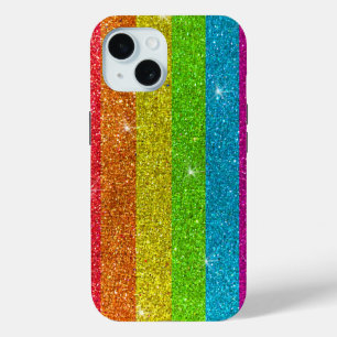Coque Pour iPhone 15 LGBT Gay pride Glam Parties scintillant Étincelle 