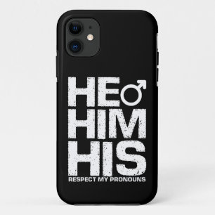 Case-Mate iPhone Case LGBTQ He Him His Respect My Gender Pronouns