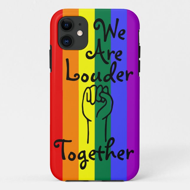 Coques Case-Mate iPhone LGBTQIA+ Nous Sommes Plus Forts Ensemble (Dos)