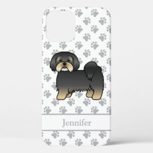 Case-Mate iPhone Case Lhasa Apso noir et feu Chien de dessin animé migno