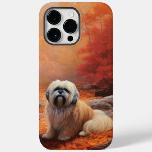 Coque Pour Pour iPhone 14 Pro Max Lhassa Apso à l'automne Leaves automne Inspire