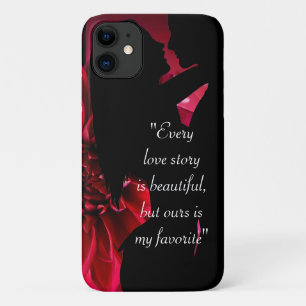 Case-Mate iPhone Case L'histoire d'amour citation baiser arrière - plan