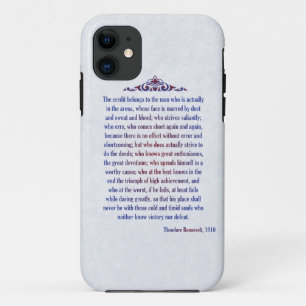 Coque iPhone 11 L'homme dans l'arène Teddy Roosevelt le crédit