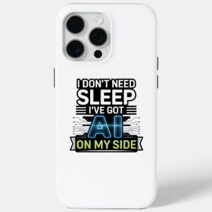 Coque iPhone 15 Pro Max L'IA de mon côté - Citation technique drôle