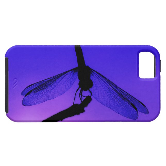 Coques Case-Mate iPhone Libellule au crépuscule (Dos Horizontal)