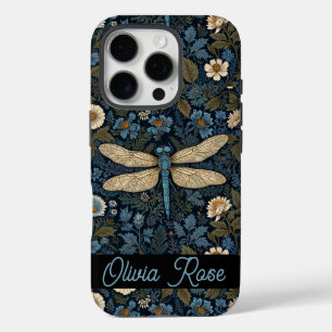 Coques iPhone 16 Pro Libellule bleue vintage