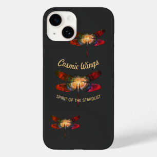 Coque Pour iPhone 14 Libellule Cosmique • Ailes de Galaxie et Traînées