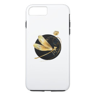 Case-Mate iPhone Case libellule d'or en cercle noir