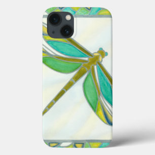 Etui iPhone 13 Libellule en pastel lumineuse par fuite de Vanna