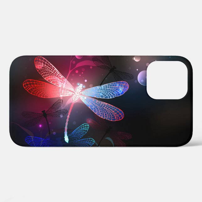 Coques Case-Mate iPhone libellule rouge brillante (Verso (horizontal))