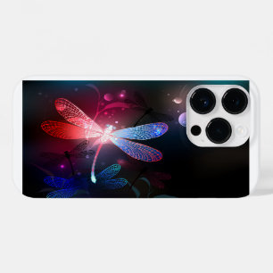 Coque Pour iPhone 14 Pro libellule rouge brillante