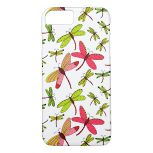 Coque Case-Mate Pour iPhone Libellules roses et vertes