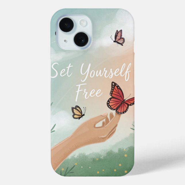 Coques Case-Mate iPhone « Libérez-Vous – Libération de Papillons » (Verso)