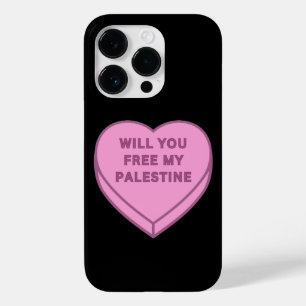 Coque Pour iPhone 14 Pro Libérez-vous ma Palestine ? Cute Candy Coeur doux