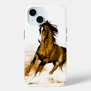 Coque Pour iPhone 15 Liberté - Cheval Coureur