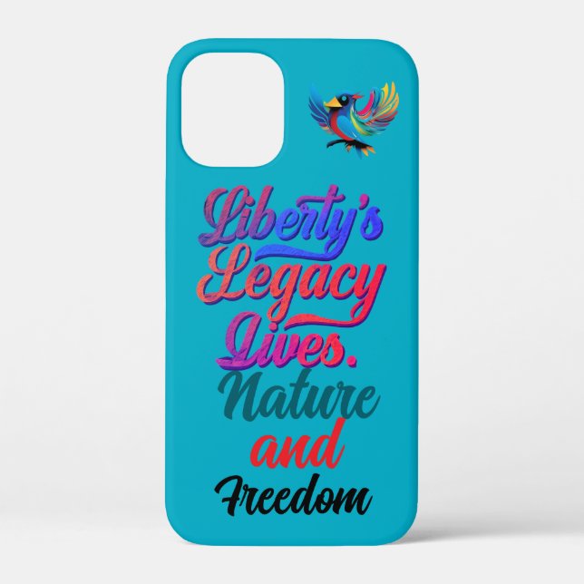 Coques Case-Mate iPhone Liberty's Legacy Lives - Elegant Bird Design - (Verso)