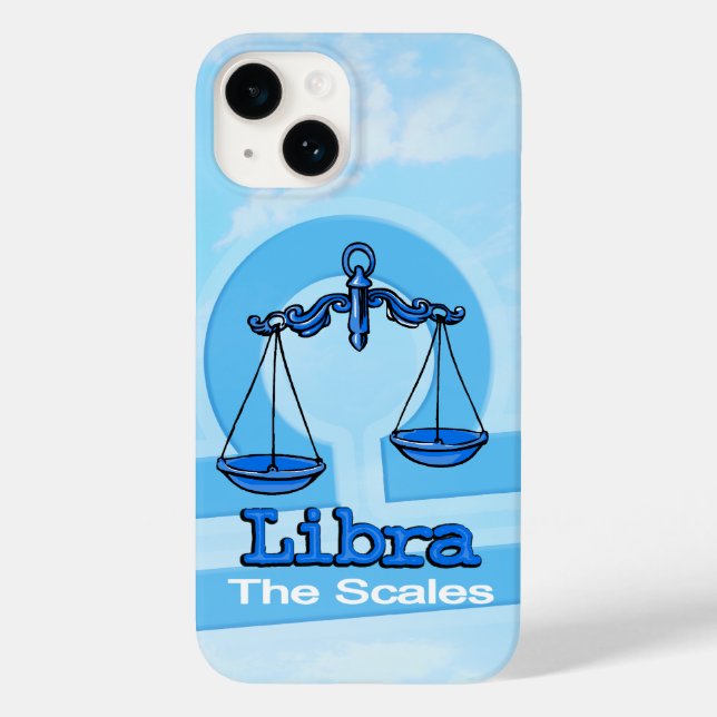 Coques Case-Mate iPhone Libra signe d'air zodiac iphone ciel bleu (Verso)