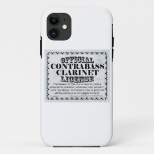Case-Mate iPhone Case Licence Clarinet Contrabass