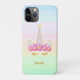 Case-Mate iPhone Case Licorne et fleurs sur couleurs pastel
