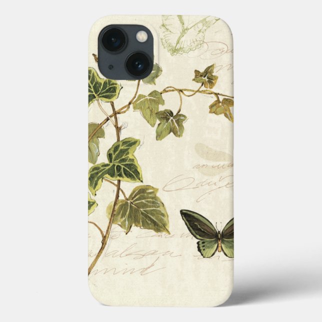Coques Case-Mate iPhone Lierres et papillons (Verso)