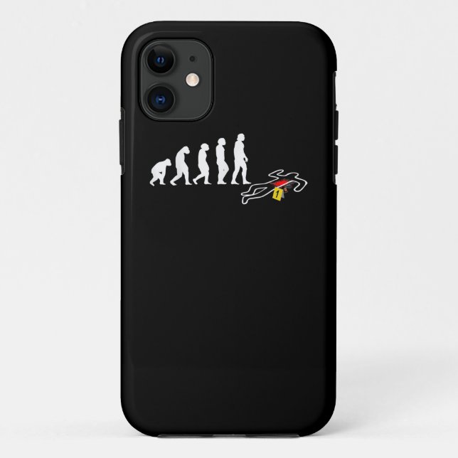 Coques Case-Mate iPhone Lieutenant Crime Scene (Dos)