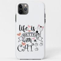Life is Better With a Cat quote slogan