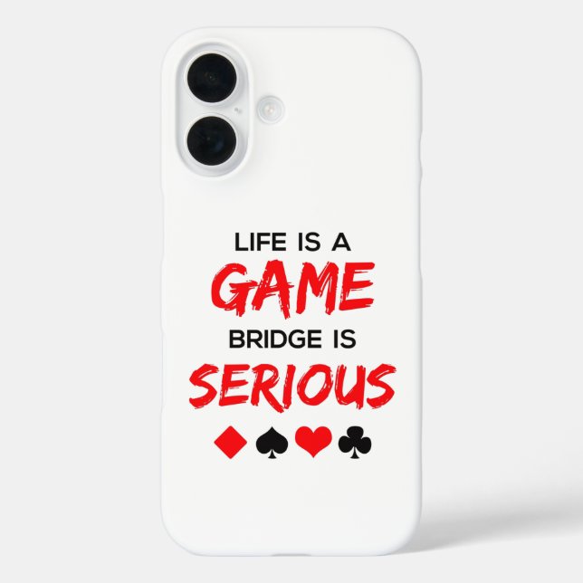 Coques Case-Mate iPhone Life is Game Bridge is Serious Card Game (Verso)