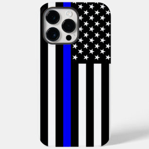 Coque Pour Pour iPhone 14 Pro Max Ligne Bleue fine aux États-Unis