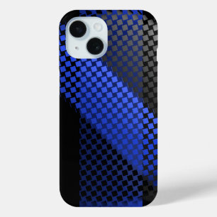 Coque Pour iPhone 15 Ligne bleue mince de la police
