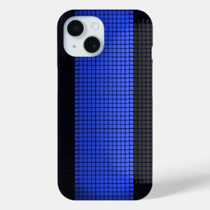 Coque Pour iPhone 15 Ligne bleue mince de la police