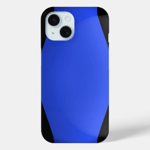 Coque Pour iPhone 15 Ligne bleue mince de la police