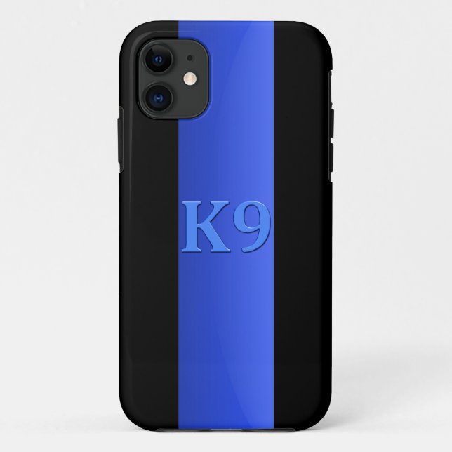 Coques Case-Mate iPhone Ligne bleue mince et K9 (Dos)