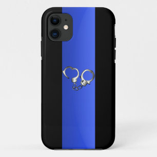 Case-Mate iPhone Case Ligne Bleue Mince et menottes