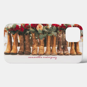 Case-Mate iPhone Case Ligne de bottes avec fleurs