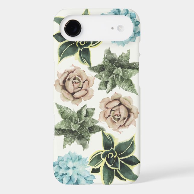 Coques Case-Mate iPhone Ligne de succulents (Verso)