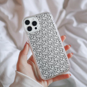 Coques iPhone 16 Pro Max Lignes Abstraites noires et blanches