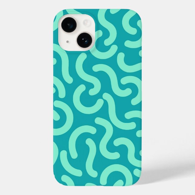 Coques Case-Mate iPhone Lignes arrondies Motifs sans fil (Verso)